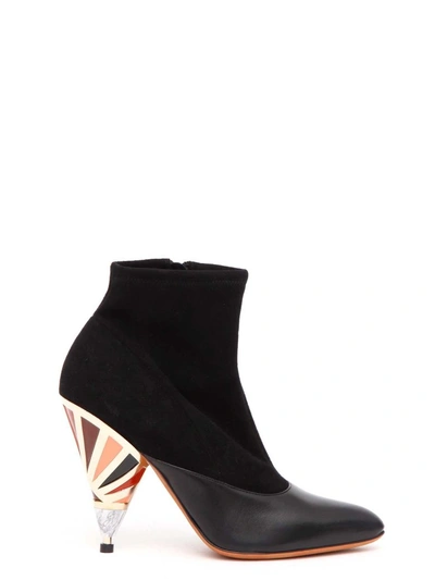 Shop Givenchy Prism Heel Ankle Boots In Black