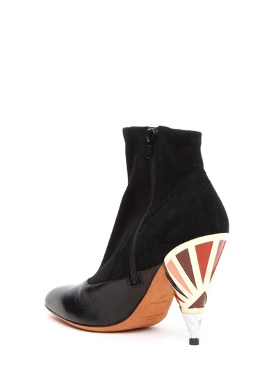 Shop Givenchy Prism Heel Ankle Boots In Black