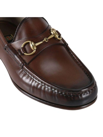 Shop Gucci Loafers Shoes Men  In Brown