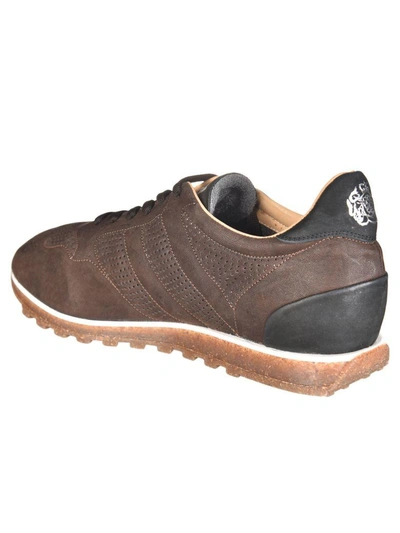 Shop Alberto Fasciani Alberto Fasciani ''sport'' Sneakers In Dark Brown