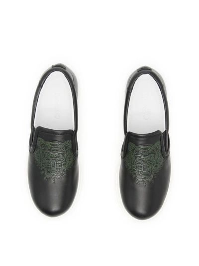 Shop Kenzo Tiger Sneakers In Noir|bianco