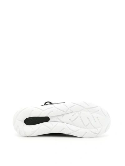 Shop Y-3 Qasa Elle Lace Sneakers In Black White|nero