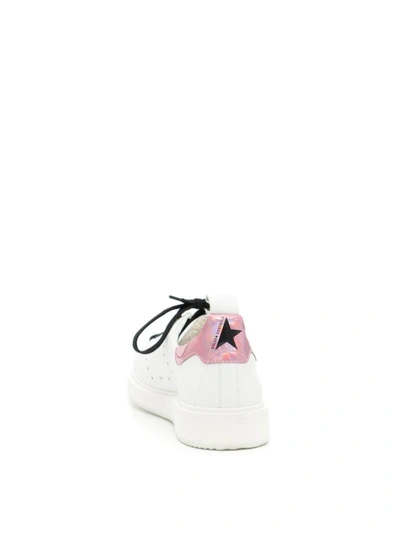 Shop Golden Goose Starter Sneakers In White/pink|bianco