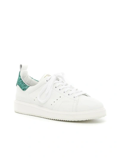 Shop Golden Goose Starter Sneakers In White-greenbianco