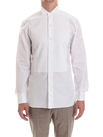 Ermenegildo Zegna Tuxedo Shirt Cotton In White
