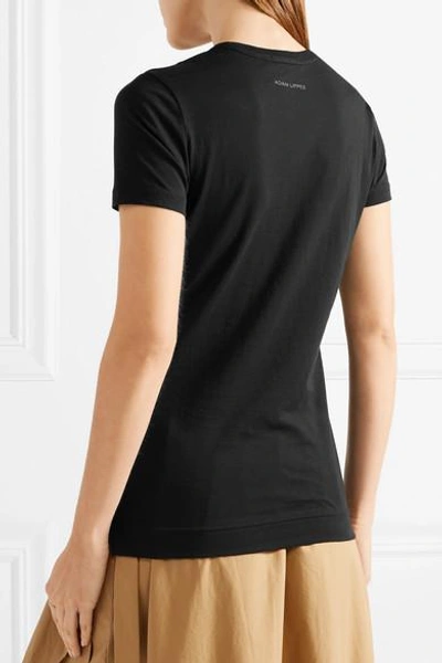 Shop Adam Lippes Pima Cotton T-shirt In Black