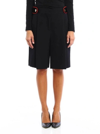 Shop Givenchy Buttoned Shorts In Black