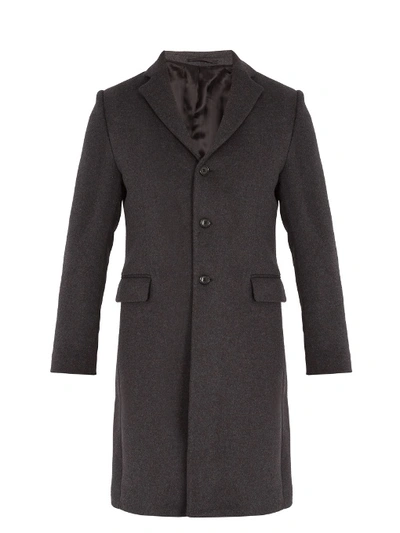 Acne Studios Gavin Single-breasted Wool-blend Coat In Grey