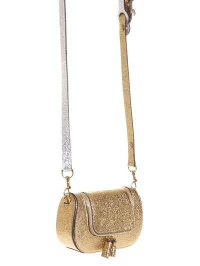 Shop Anya Hindmarch Circulus Mini Vere Satchel In Gold