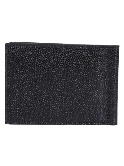Shop Thom Browne Striped Billfold Wallet In Black