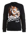 PHILIPP PLEIN Blood Tiger Cotton Sweatshirt,CMJO0014PJO002N02