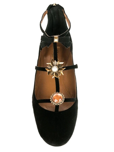 Shop Aquazzura Ballerina Pandora Flat In Black