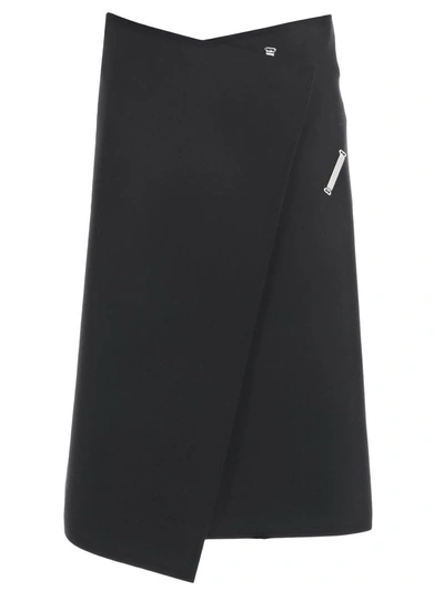 Celine Céline Wool Skirt In 38no Black