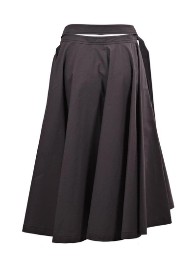 Shop Bottega Veneta Maxi Skirt In Black