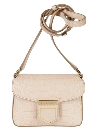Shop Givenchy Mini Nobile Shoulder Bag In Nude Pink