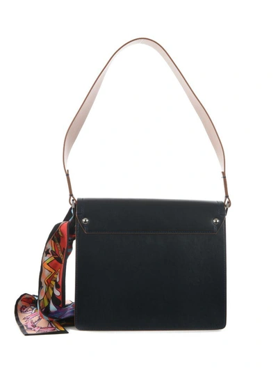Shop Paula Cademartori Twiggy Shoulder Bag In Blu Notte
