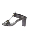 TOM FORD Black Leather Chunky Sandals,W2062TSVCBLK