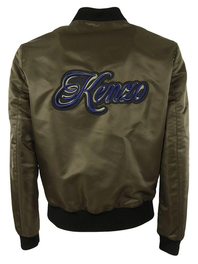 Shop Kenzo Lyrics Bomber In Kaki Fonce