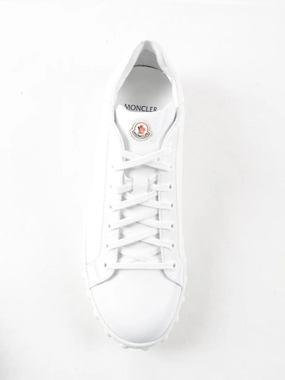 Shop Moncler Studded Sole Sneakers In White