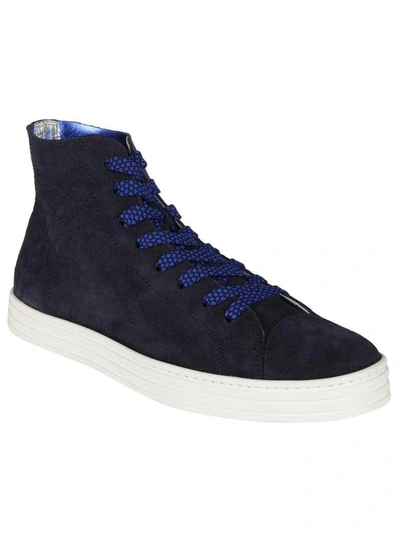 Shop Hogan Rebel R141 Hi-top Sneakers In Blue