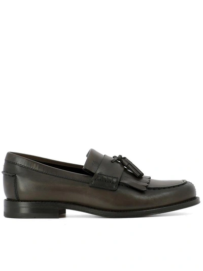 Tod's Brown Leather Loafers