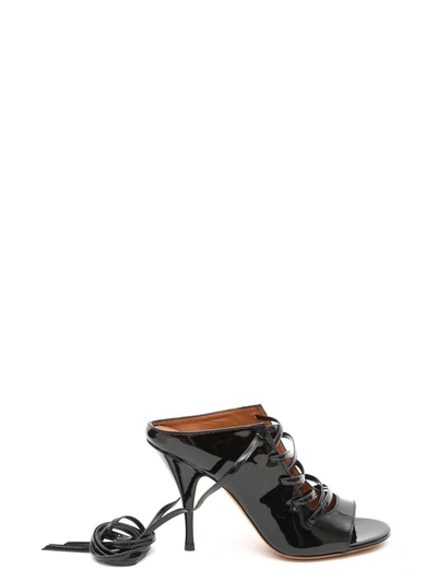 Shop Givenchy Lace-up Heeled Sandals In Black