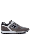 HOGAN Sneaker Hogan H321 Grey And White Leather Sneaker,HXM3210Y110GBW963Q