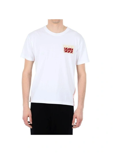 Shop Valentino Selvage T-shirt In White