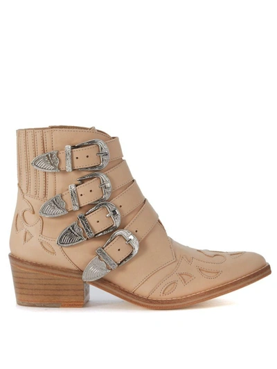 Shop Toga Pulla Texan In Pale Pink Leather In Rosa