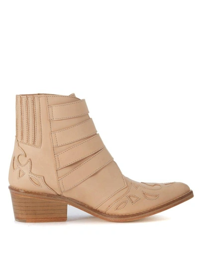 Shop Toga Pulla Texan In Pale Pink Leather In Rosa