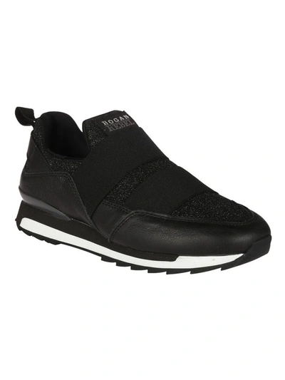 Shop Hogan Rebel R261 Slip-on Sneakers In Black