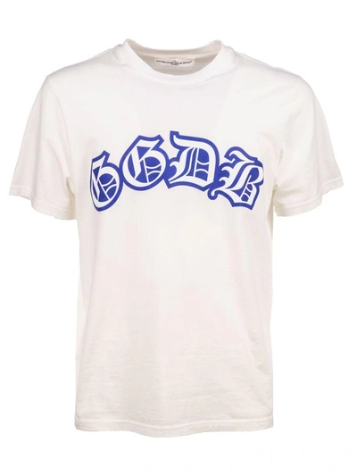 Shop Golden Goose Printed T-shirt In White