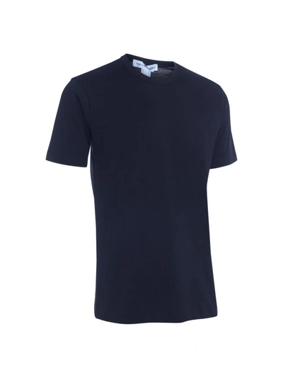 Shop Comme Des Garçons Shirt Black T-shirt With Printed Logo In Nero
