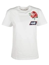 AU JOUR LE JOUR Au Jour Le Jour Au Jour Le Jour Embroidered Rose T-shirt,JOUS17234234WHITE