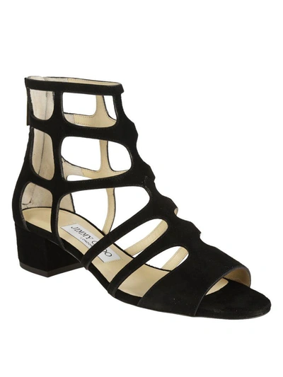 Shop Jimmy Choo Ren 35 Sandals In Nero