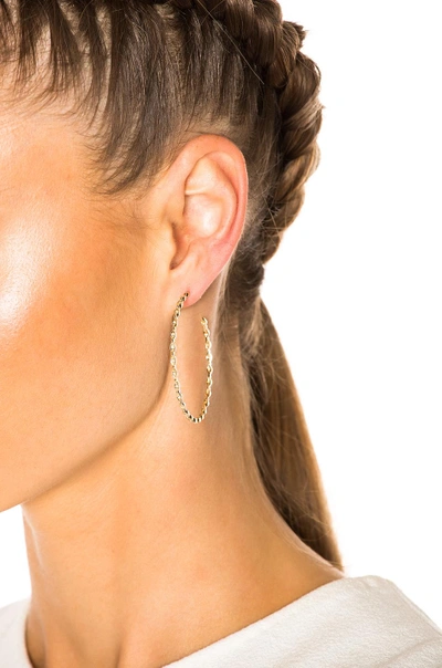 Shop Stone Paris Yasmine Hoop Earrings In Metallics