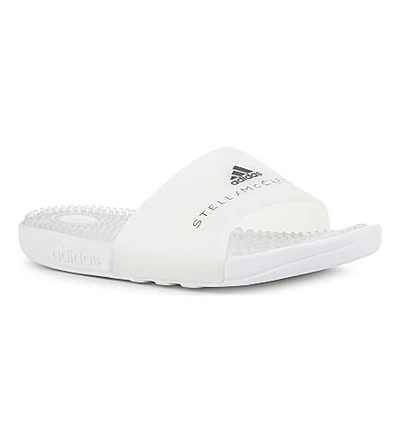 Shop Adidas By Stella Mccartney Addisage Slides In Ftwr White