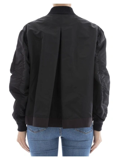 Shop Sacai Black Nylon Jacket