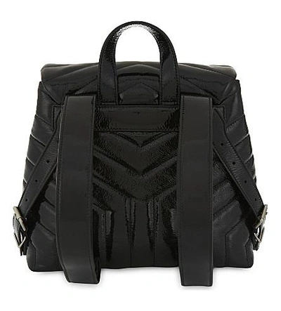 Shop Saint Laurent Loulou Small Leather Backpack In Black