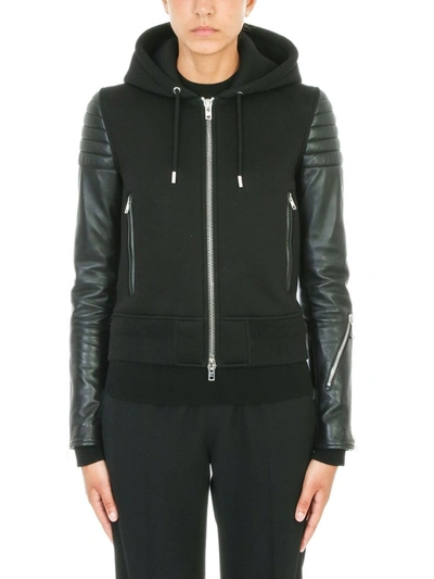 Shop Givenchy Hooded Black Jacket