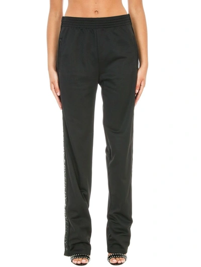 Shop Givenchy Logo Stripes Trousers In Black