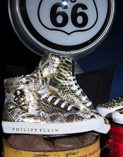 Shop Philipp Plein Hi-top Sneakers "disaster"