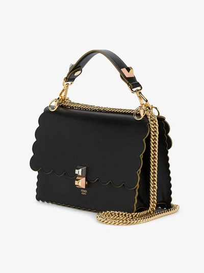 Shop Fendi Kan I Handbag In Black