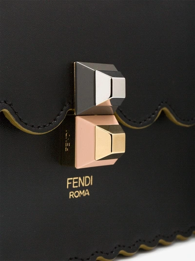 Shop Fendi Kan I Handbag In Black