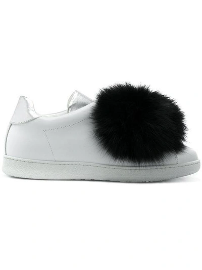 Shop Joshua Sanders Pom Pom Sneakers