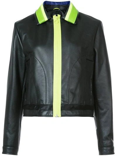 Shop Martina Spetlova Classic Biker Jacket  In Black