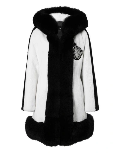 Shop Philipp Plein Fur Coat Short "andy Fair"