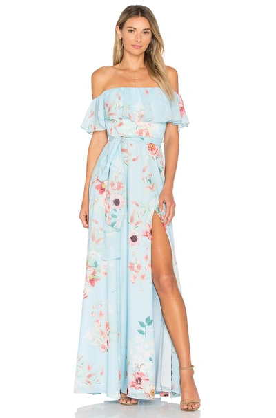 Shop Yumi Kim Carmen Maxi Dress In Blue