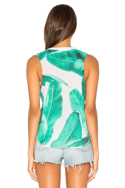 Shop Chaser Banana Leaves Tank In Green