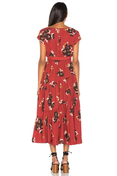 Shop Free People All I Got Printed Maxi Dress In Red